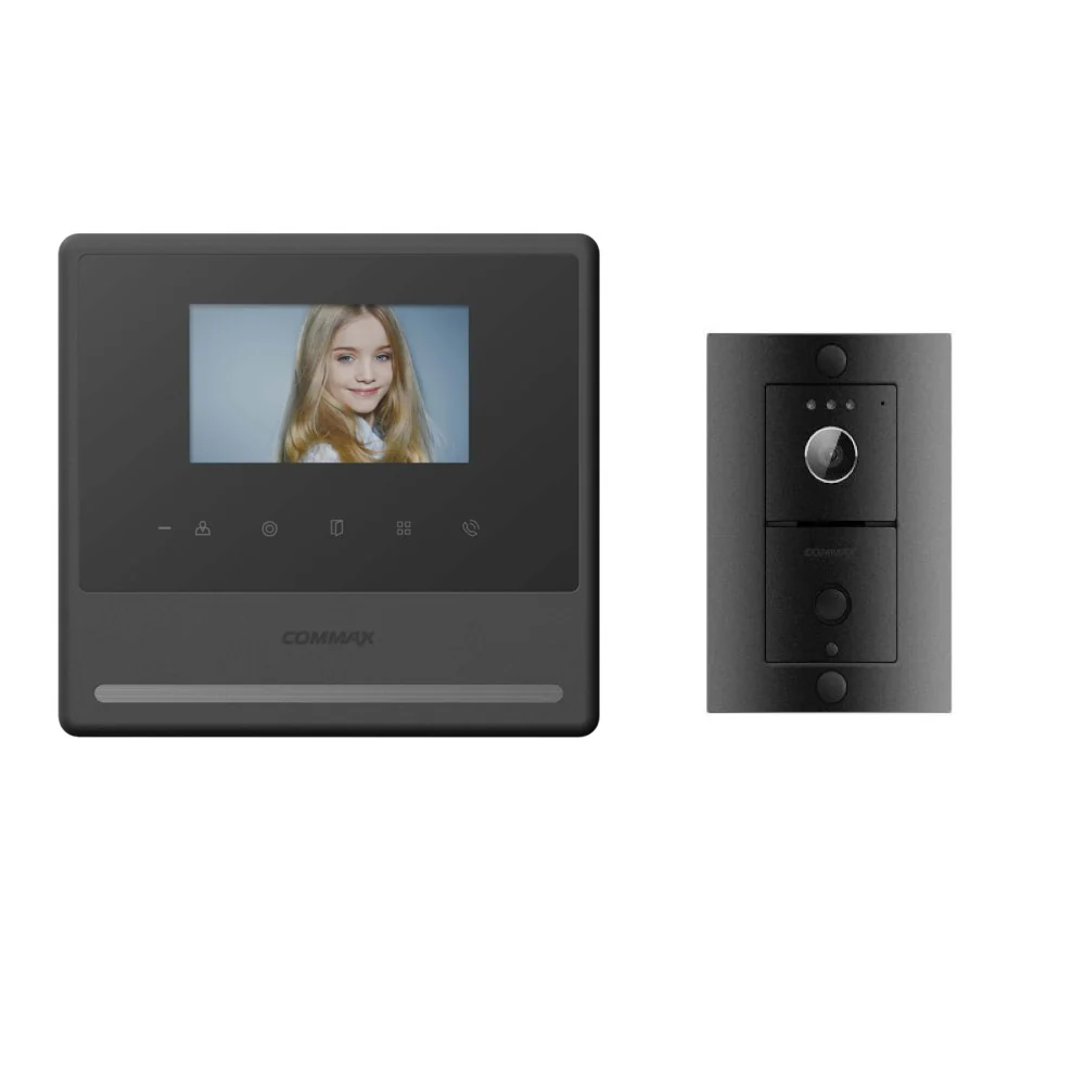 Commax CDV-43Y Color Video Intercom Kit - Black 1 CDV 43YBLACK