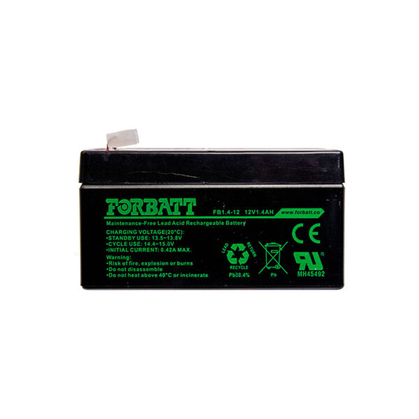 Forbatt 12V 1.4Ah Lead Acid Battery 2 FB1.4 12 12V1.4AH 600x600 1