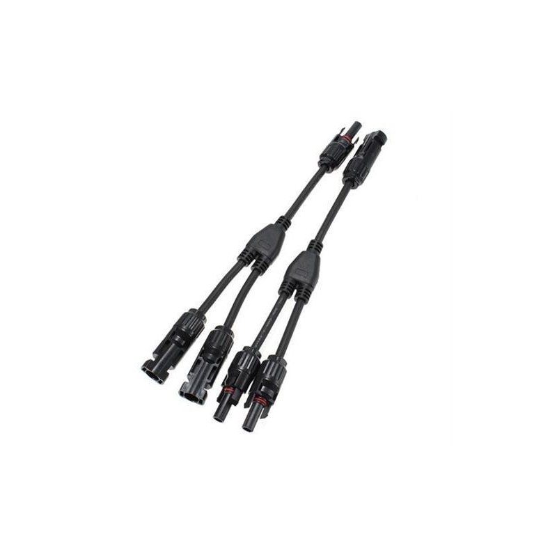 geewiz mc4 y connector 2 way to 1 way solar panel combiner cable set