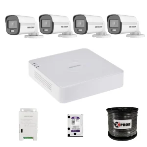 Hikvision 4 Channel 1080p ColorVu Kit – Audio