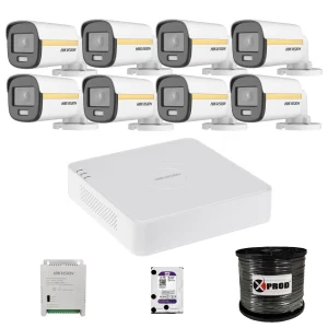 Hikvision 8 Channel 1080p ColorVu Complete Kit – Gold Series